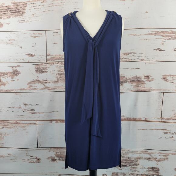 Julie Brown NYC Sleeveless Dress Navy Size Medium - Picture 1 of 7
